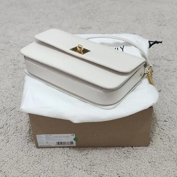 Golden Goose Gioia Bag in butter-colored boarded leather with gold details - Picture 5 of 10